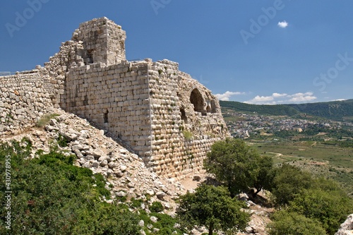 The Nimrod Fortress(Mivtzar Nimrod) is a medieval fortress situated in the northern Golan Heights, Israel. © Rostislav