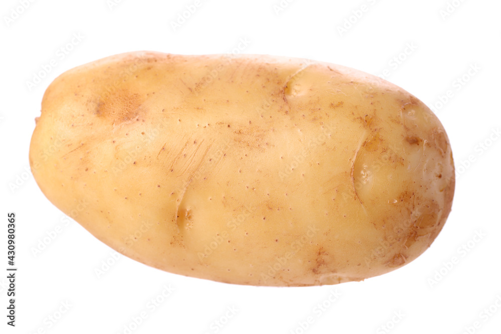 New potato isolated on white background close up New potato isolated on white background close up