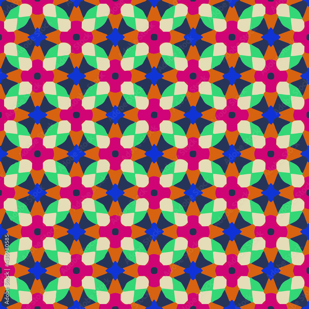 Seamless vector pattern in geometric ornamental style. ornament for wrapping, background or book Seamless vector pattern in geometric ornamental style. ornament for wrapping, background or book