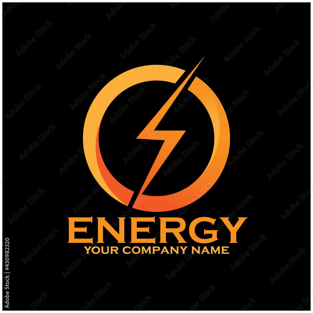 energy design logo vector. illustration energy design vector