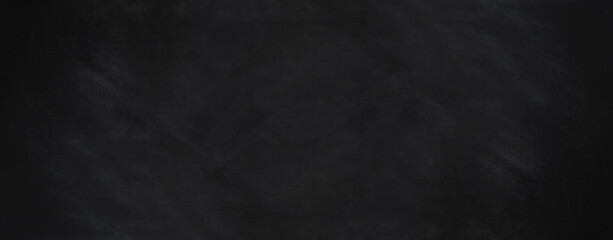 blackboard background with chalk smudge texture in wide web banner format