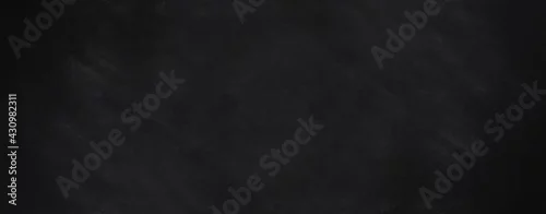Panel kuchenny z motywem blackboard background with chalk smudge texture in wide web banner format