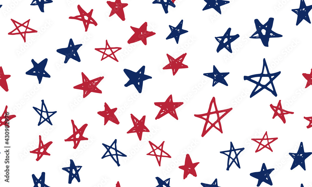 Stars grunge. Independence Day USA. Presidents day. Hand drawn illustration.
Stars grunge. Independence Day USA. Presidents day. Hand drawn illustration.