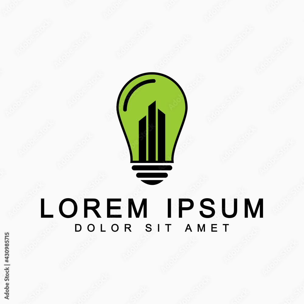 bulb icon logo vector bulb icon logo vector