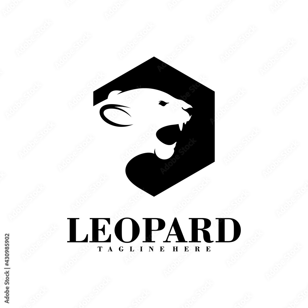 Leopard logo vector design template. Leopard logo concept design Leopard logo vector design template. Leopard logo concept design