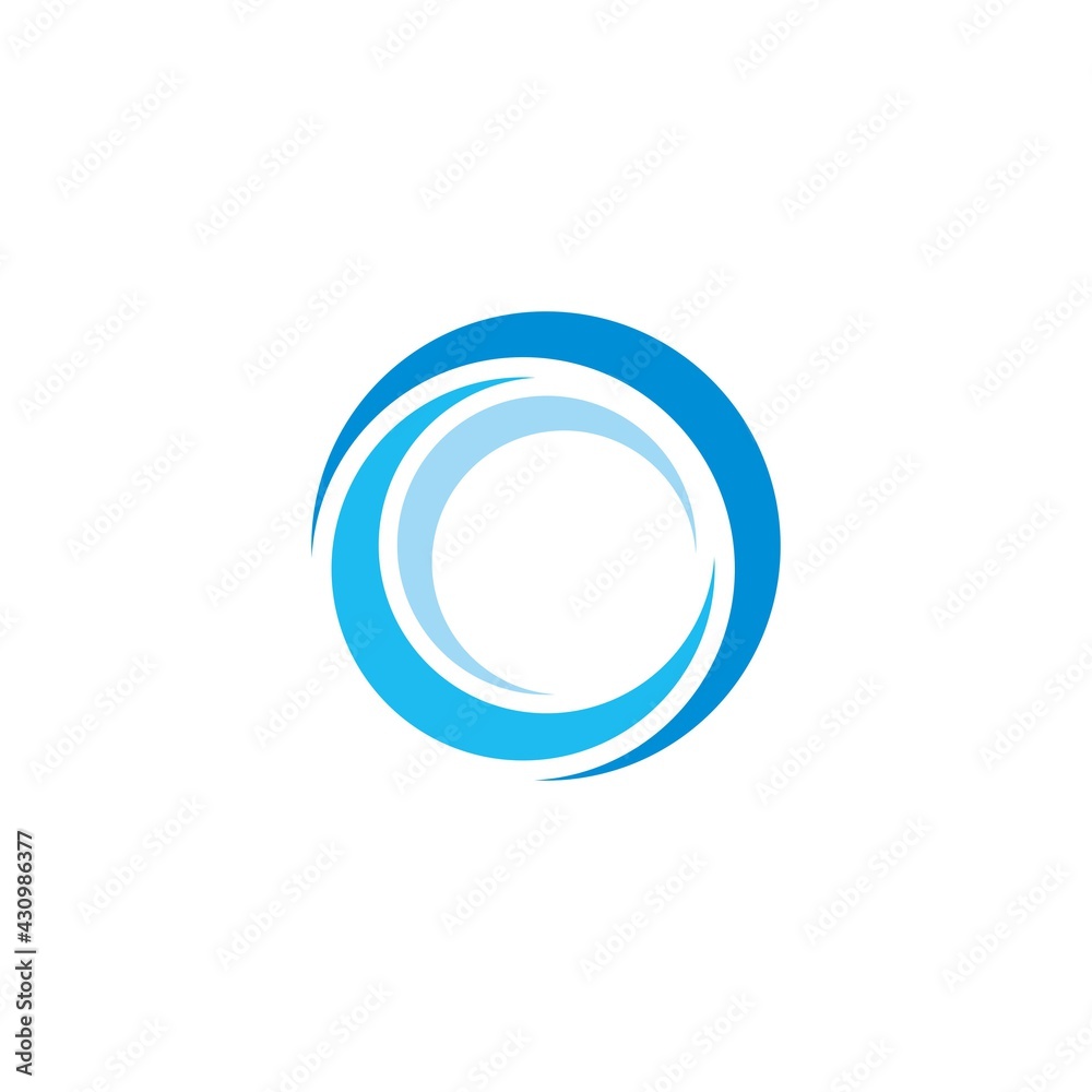 Circle wave, wave Logo Template vector Circle wave, wave Logo Template vector
