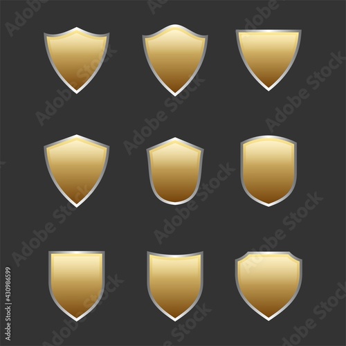 Shield icon design template vector