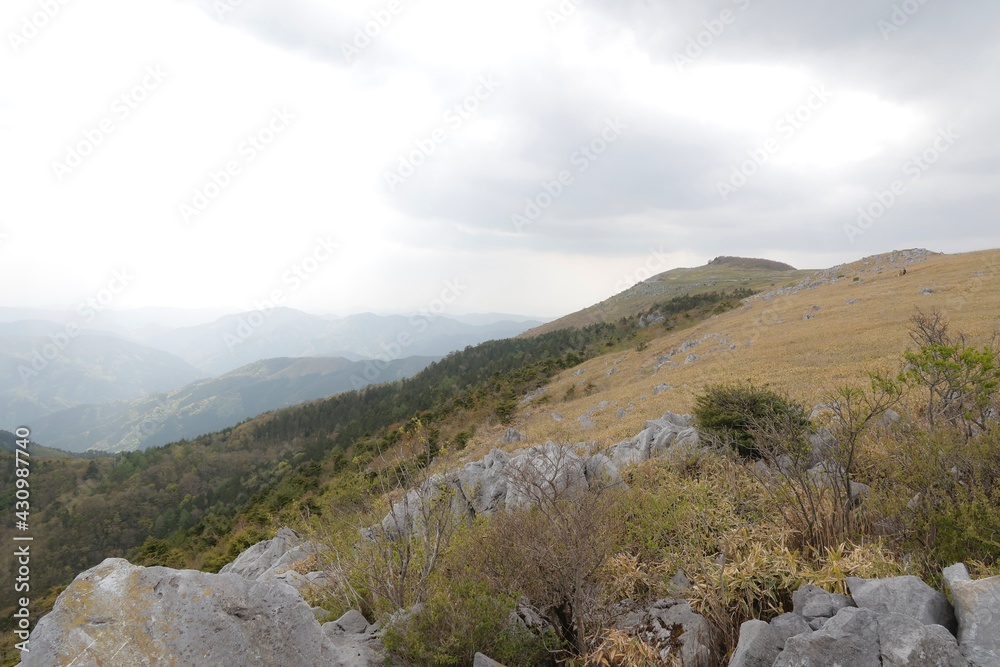 Fototapeta premium 四国カルスト 愛媛県と高知県の県境付近