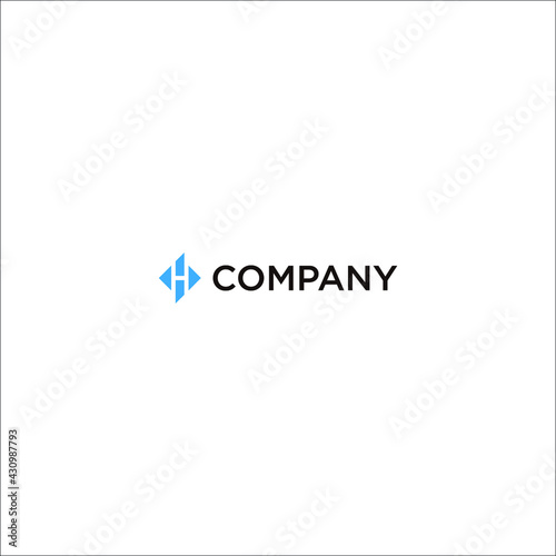 Free Download Initial Letter H Logo Template Design - Vector - GFXLoad