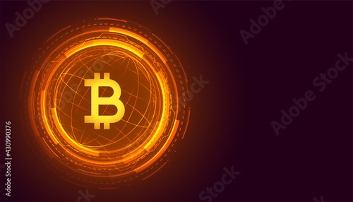 global bitcoin technology cryptocurrency background