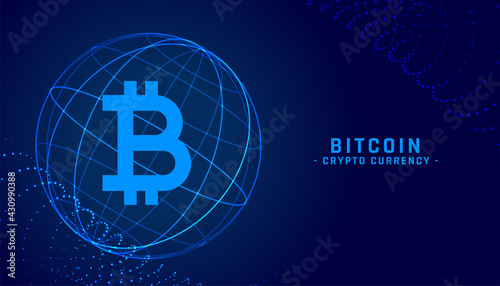 digital decentralized bitcoin cryptocurrency technology background