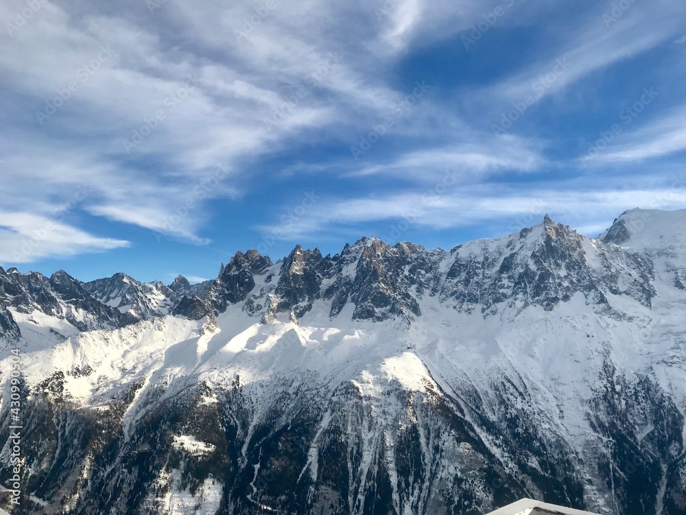 Snow mountain in Chamonix, France (2019)