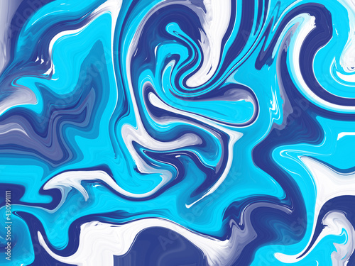 Abstract blue and white painting background. Paint background.