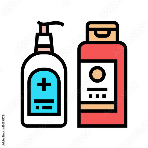 cream eczema treatment color icon vector. cream eczema treatment sign. isolated symbol illustration
