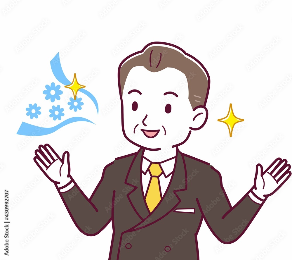 立派な格好をした社長 立派な格好をした社長