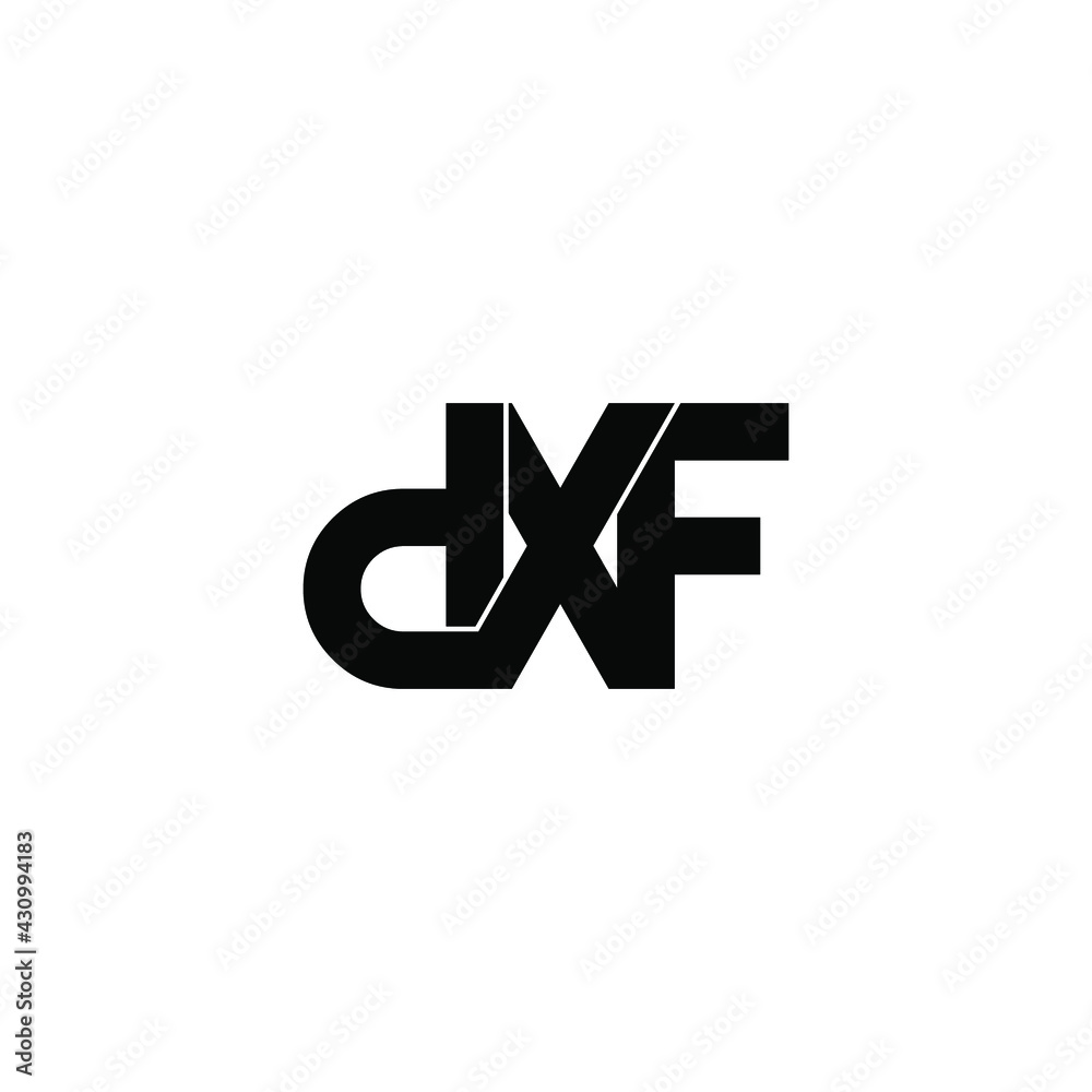 dxf letter original monogram logo design dxf letter original monogram logo design