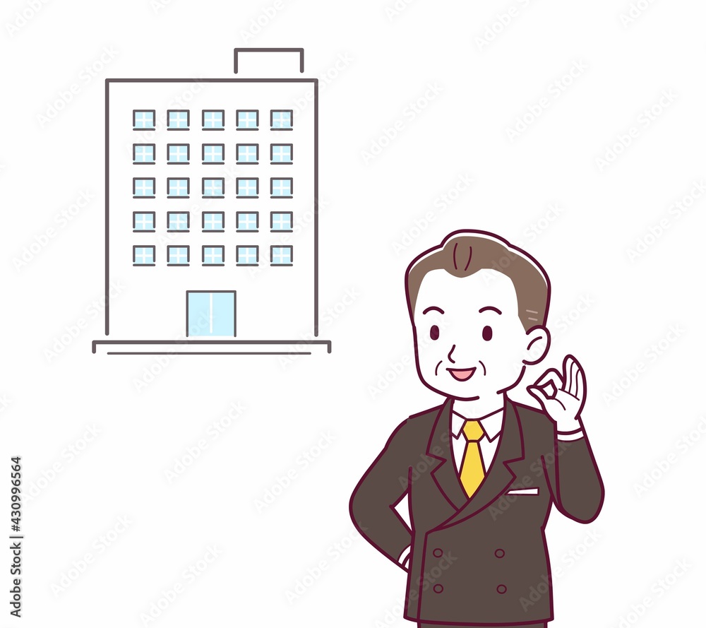 立派な格好をした社長