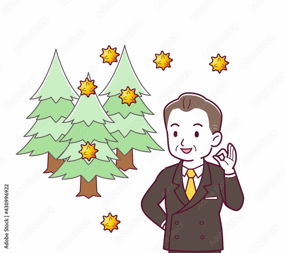 立派な格好をした社長