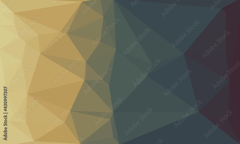Obraz premium Abstract and dark gradient polygonal background