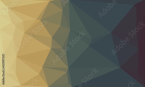 Abstract and dark gradient polygonal background
