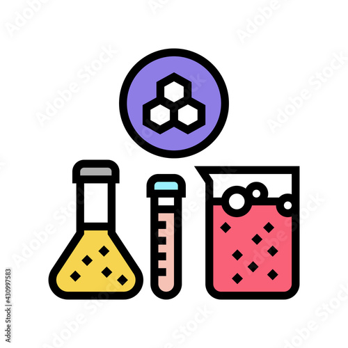 chemical substrate pharmaceutical production color icon vector. chemical substrate pharmaceutical production sign. isolated symbol illustration