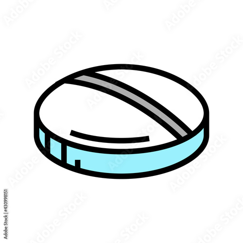 tablet drug pharmaceutical production color icon vector. tablet drug pharmaceutical production sign. isolated symbol illustration