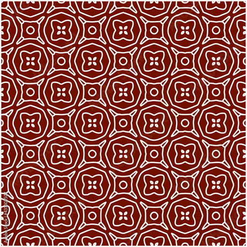Geometric vector pattern with triangular elements. Seamless abstract ornament for wallpapers and backgrounds. red and white colors. 