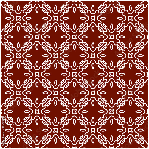 Geometric vector pattern with triangular elements. Seamless abstract ornament for wallpapers and backgrounds. red and white colors. 