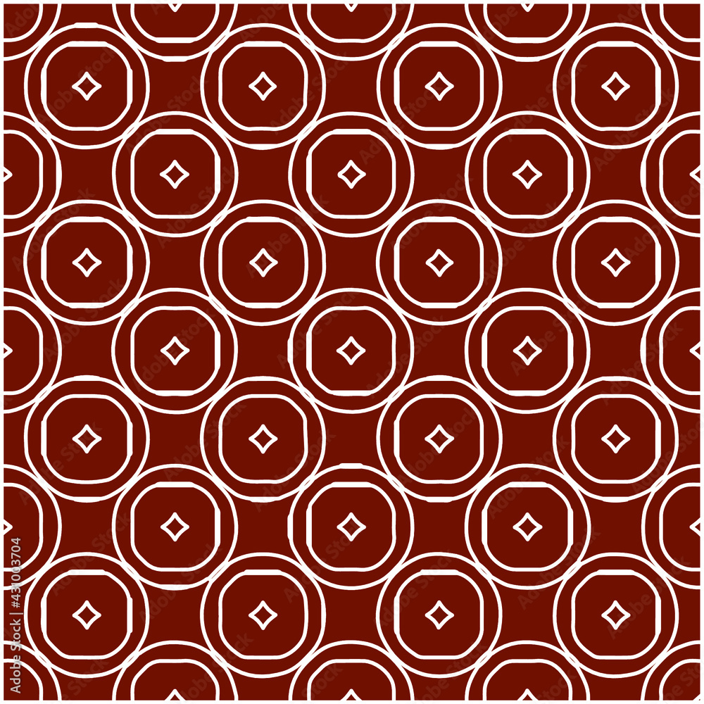 Geometric vector pattern with triangular elements. Seamless abstract ornament for wallpapers and backgrounds. red and white colors. 