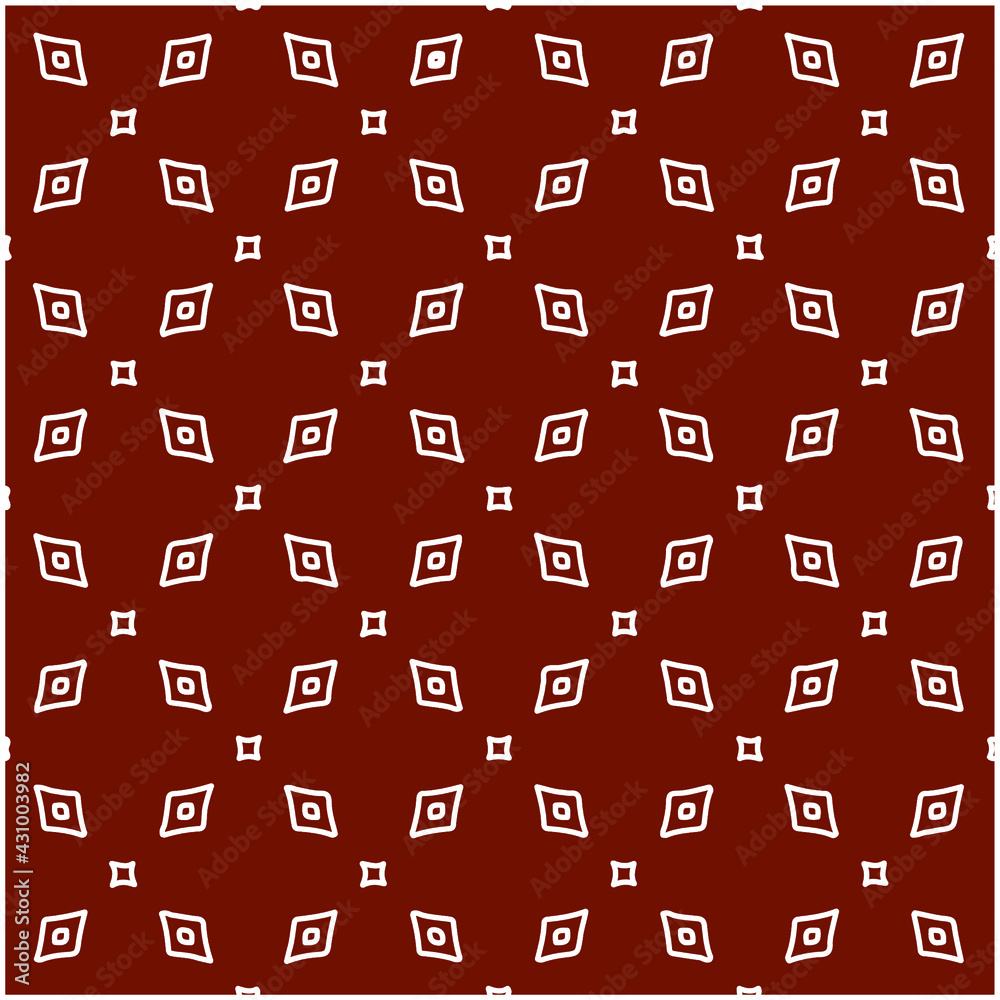 Geometric vector pattern with triangular elements. Seamless abstract ornament for wallpapers and backgrounds. red and white colors. 
