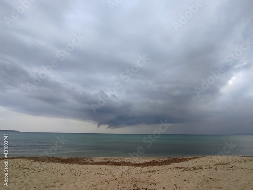 clouds over the sea