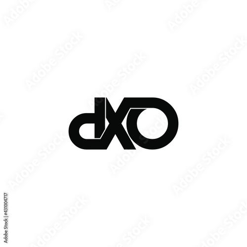 dxo letter original monogram logo design