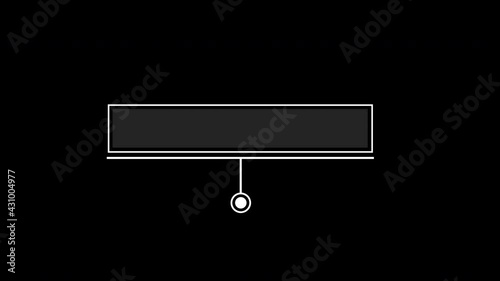 Animation of HUD elements. Animate a white callout for text. 4K video.