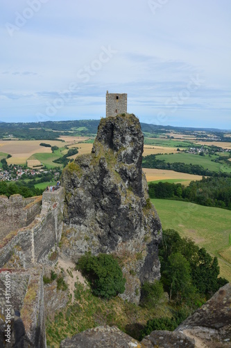 Burg Trosky hrad bei Rovensko pod Troskami im Okres Semily Tschechien	 photo