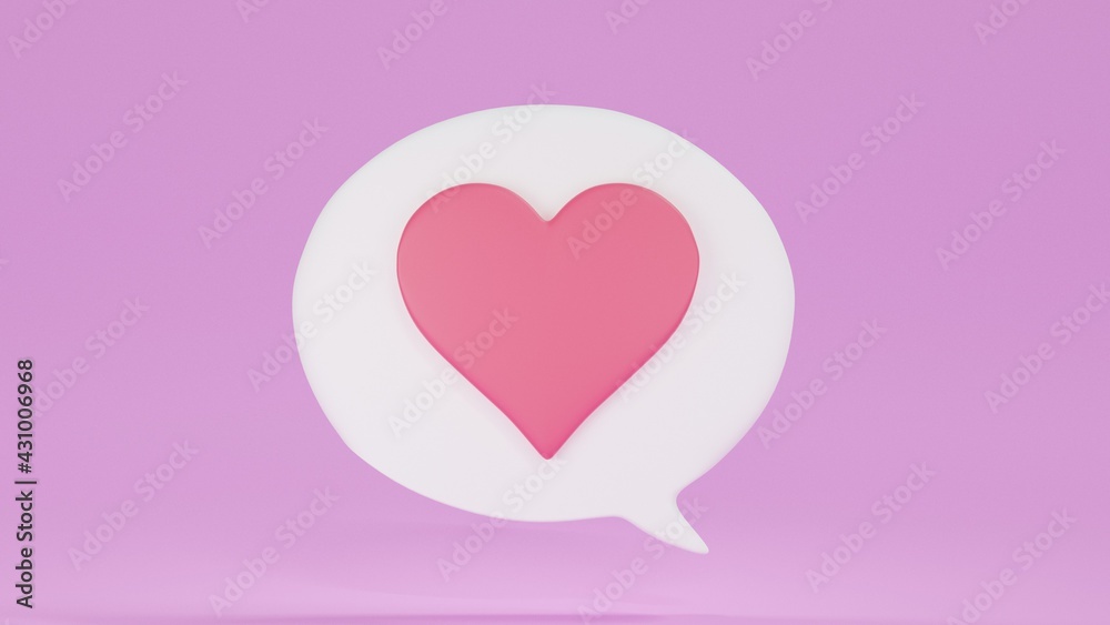 3d minimal Sweet social media message on pink background. concept of social media messages. 3d render illustration 3d minimal Sweet social media message on pink background. concept of social media messages. 3d render illustration