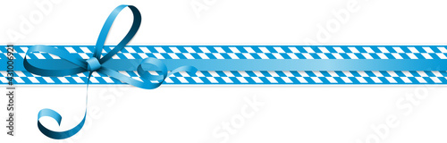 blue and white checkered Oktoberfest banners