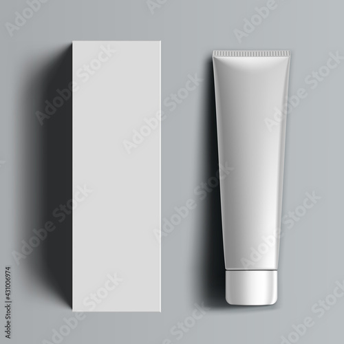 3D Plastic Tube And Carton Box Packaging