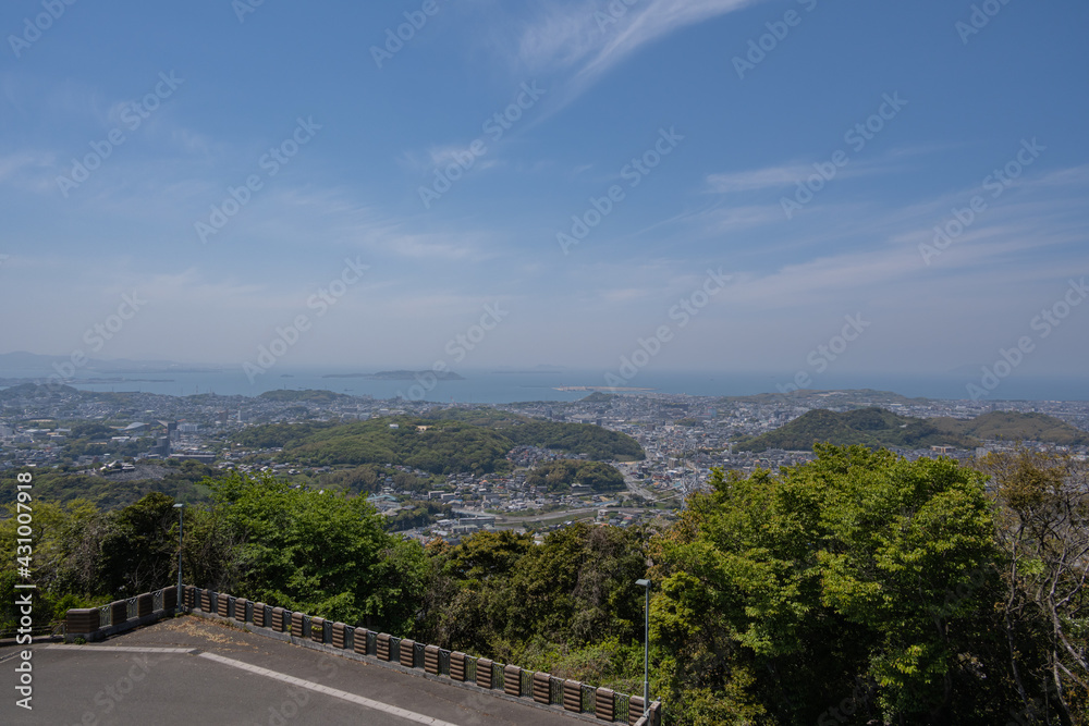 Obraz premium 火の山パークウェイ駐車場からの眺望