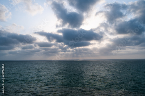 clouds over the sea with sun Arabian sea, Gwadar pakistan