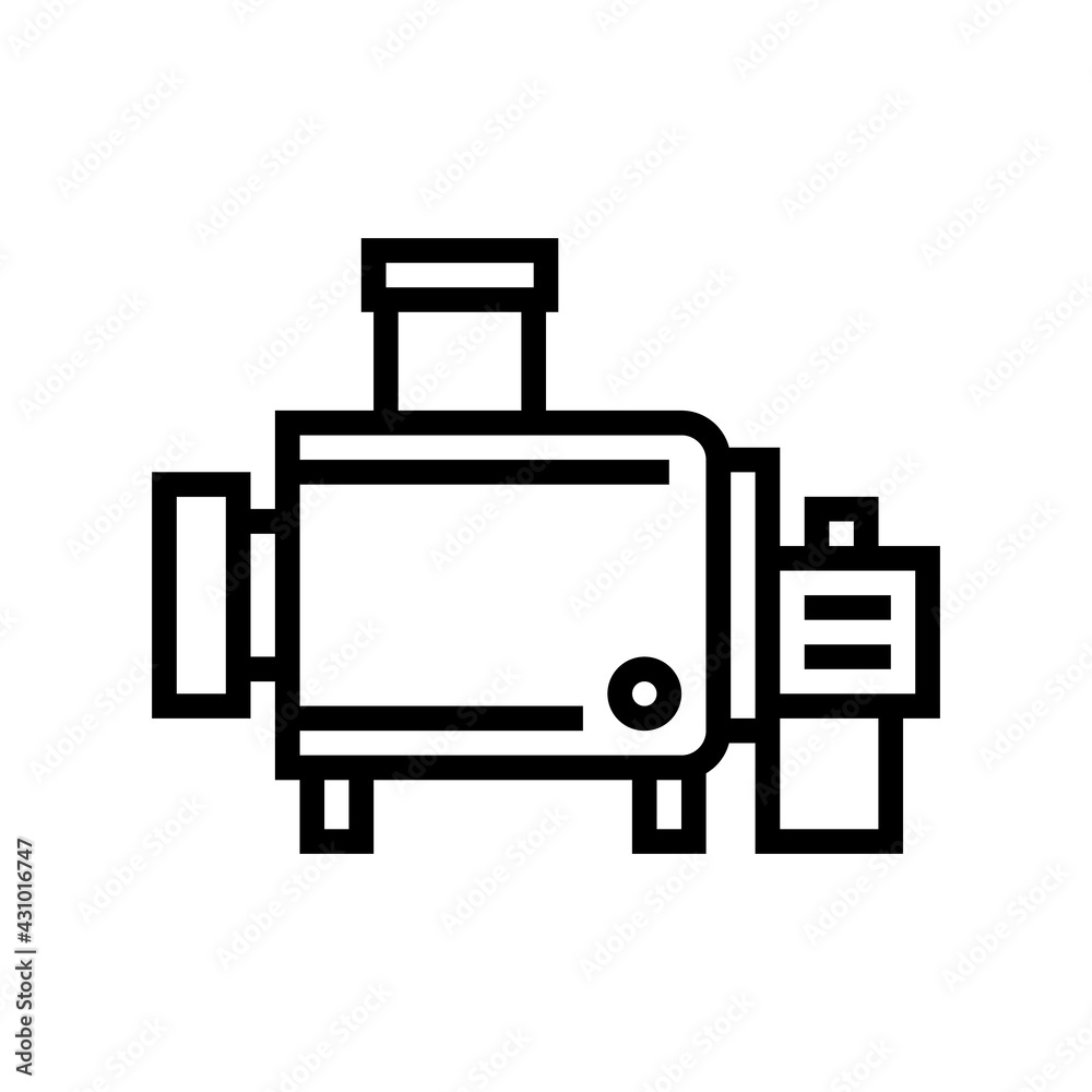 cheesemaking equipment for prepare cheese line icon vector. cheesemaking equipment for prepare cheese sign. isolated contour symbol black illustration