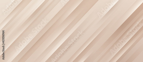 Light brown gradient background with dynamic diagonal stripe lines and texture. Modern and simple banner design. Luxury and elegant concept. You can use for business presentation, poster, template.