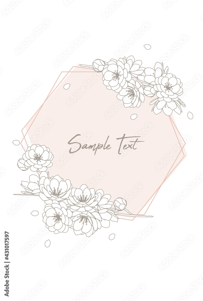 Obraz premium Flowers, florals, frames, simple, invitations