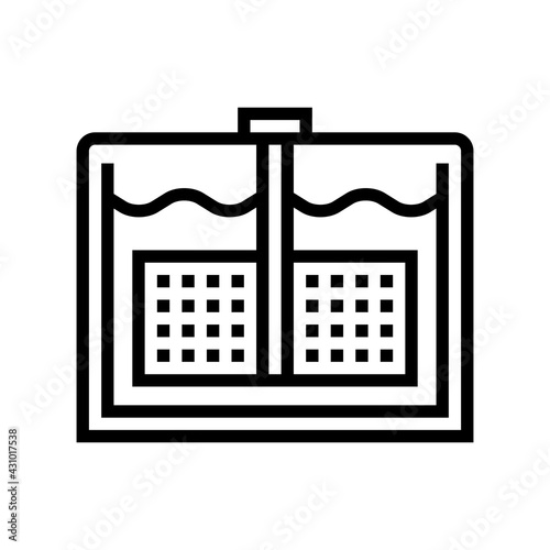 mixer plant cheese production line icon vector. mixer plant cheese production sign. isolated contour symbol black illustration