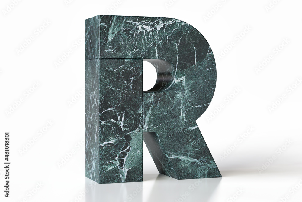 Marble font letter R exquisitely veined. Ideal graphic resource for ...