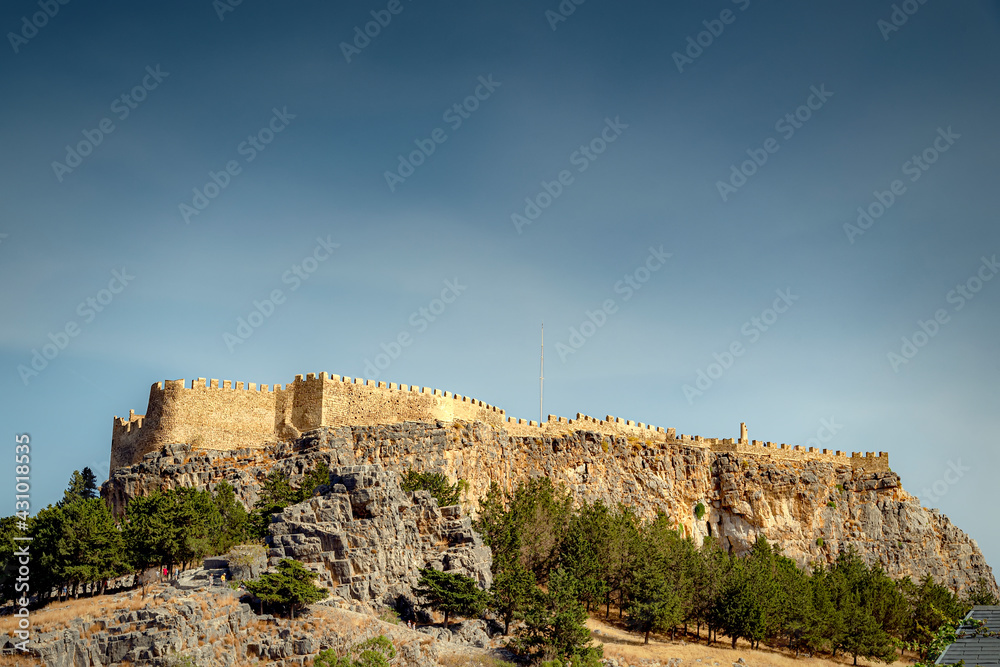 Rhodes Acropolis of Lindos Exterior View