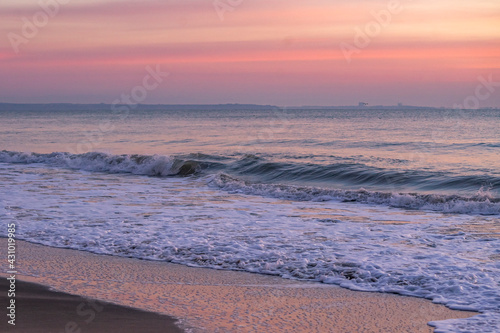 Beautiful sunrise on the beach 