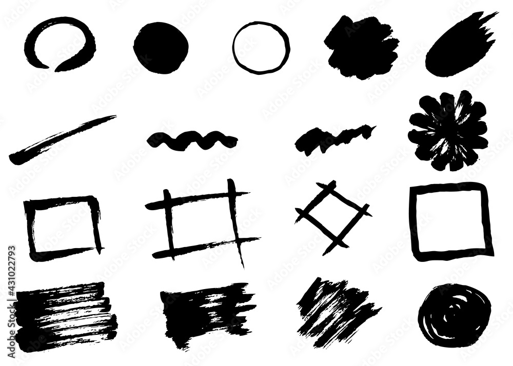文字やタイトルを目立たせる アクセント用背景セット Stock Vector Adobe Stock