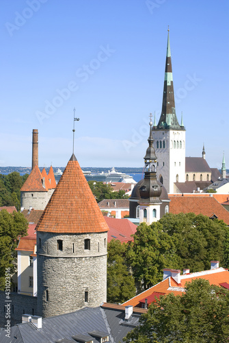 View of the Old Town in Tallinn, Estonia