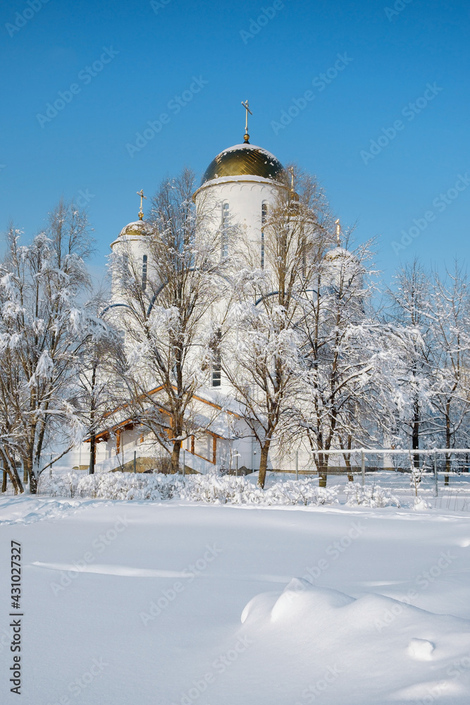 Fototapeta premium Russian Orthodox Church in winter