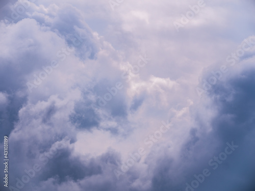 Storm clouds background - stormy sky - zoom and details on clouds - free space to write - high resolution photo